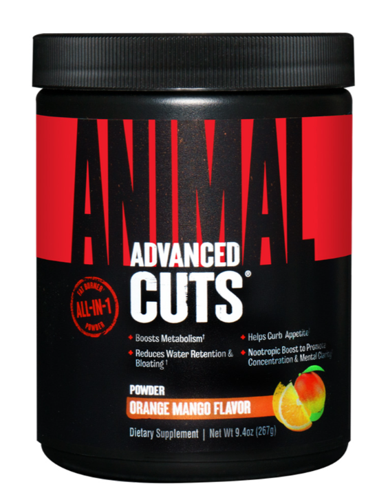 Universal Nutrition Animal Advanced Cuts Powder, Orange Mango, 42, Metabolic Enhancer