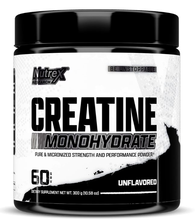Nutrex Research Creatine Monohydrate, Unflavored, 60, Powerful Muscle Enhancer