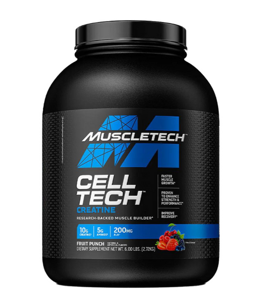 Muscletech Cell Tech Creatine Formula, Fruit Punch, 6 LB, 10 Gm Creatine Monohydrate