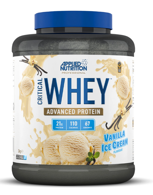 Applied Nutrition Critical Whey Blend, 2 Kg, High Levels of Protein & BCAAs