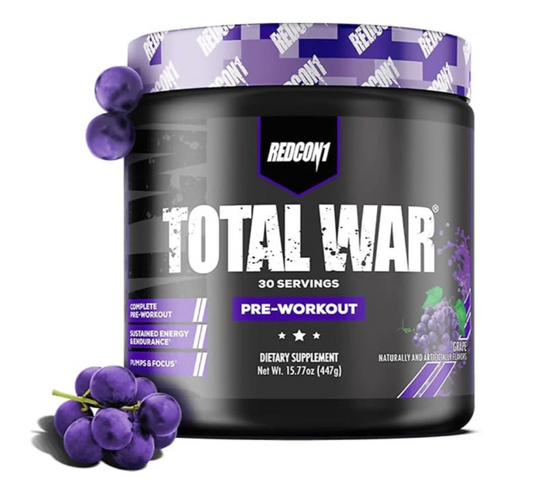 Redcon1 Total War, 30 servings, 320mg Caffeine Per serving, Improve Metabolic Function