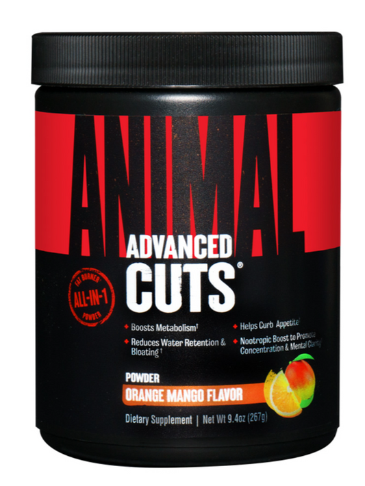 Universal Nutrition Animal Advanced Cuts Powder, Orange Mango, 42, Metabolic Enhancer