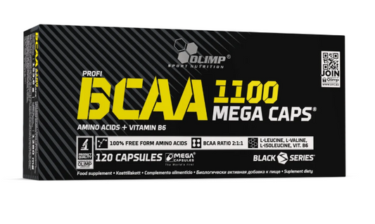 BCAA 1100 Mega Caps – 120 Capsules